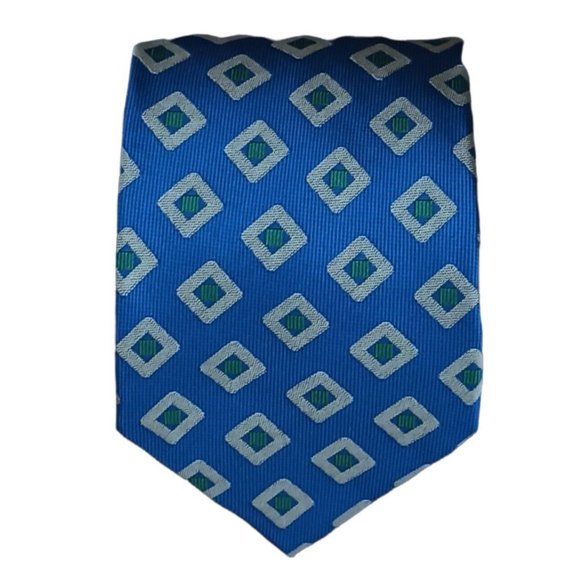 Gianfranco Ferre Other - GIANFRANCO FERRE Blue Geometric Silk Tie ITALY 57"/ 3.5" EC